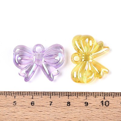 UV Plating Transparent Acrylic Pendants OACR-N151-03-1