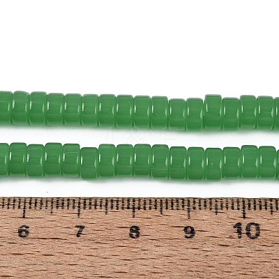 Imitation Jade Glass Beads Strands GLAA-N026-3x6mm-J04-1