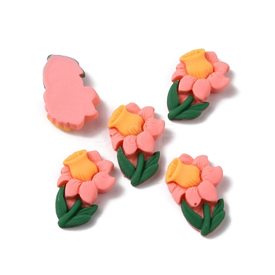 Opaque Resin Cabochons RESI-WH0021-37D-1