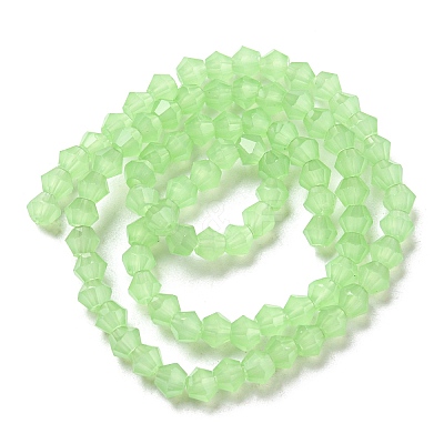 Imitation Jade Glass Beads Strands EGLA-A039-J4mm-D01-1