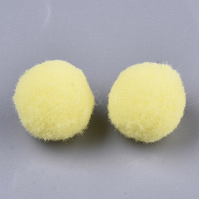 DIY Doll Craft Polyester High-elastic Pom Pom Ball AJEW-R093-01-A01-1