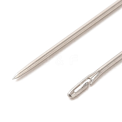 12Pcs Galvanized Iron Self Threading Hand Sewing Needles TOOL-NH0001-02C-1