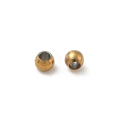304 Stainless Steel Beads STAS-P448-02C-G-1