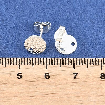 304 Stainless Steel Stud Earring Findings STAS-O119-15B-S-1