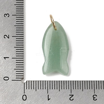 Natural Green Aventurine Pendants X-G-A297-01G-07-1