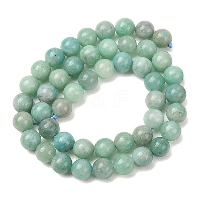 Natural Amazonite Beads Strands G-F461-12-8mm-01AB-1