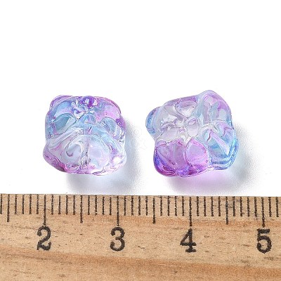 Baking Paint Transparent Glass Beads GLAA-C035-01L-1