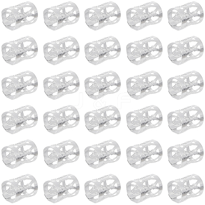 300Pcs Aluminum Dreadlocks Beads Hair Decoration ALUM-PA0001-01S-1