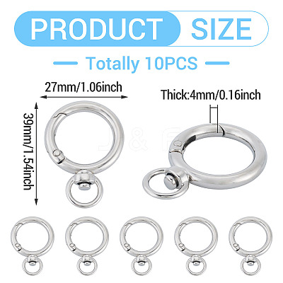 10Pcs Zinc Alloy Swivel Clasps FIND-TADJ0001-05-1