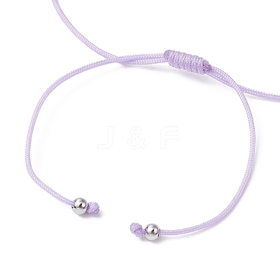 Natural Dyed White Jade Braided Bead Bracelets BJEW-JB09823-03-1