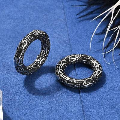 Snake Ring 316 Surgical Stainless Steel Hoop Nose Rings EJEW-G416-19A-AS-1