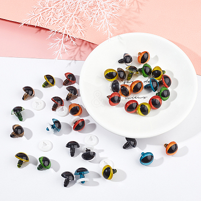 Plastic Doll Eyes DIY-PH0028-09-1