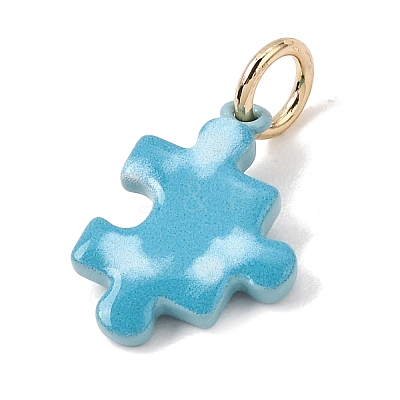 Printed Brass Pendants KK-CBAB1CA-15G-1