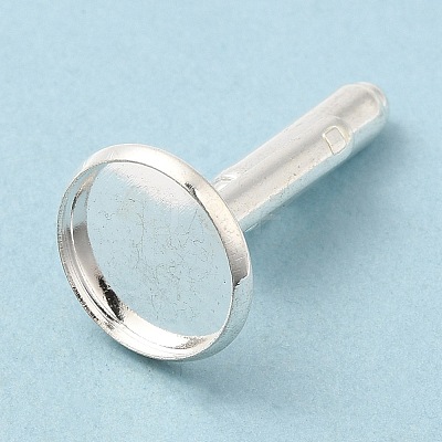 Flat Round Brass Cuff Settings KK-XCP0001-72S-1