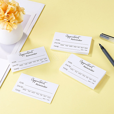 50Pcs Paper Appointment Reminder Cards AJEW-TADJ0001-22-1