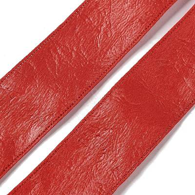 Imitation Leather Polyester Ribbon DIY-R050-02C-1