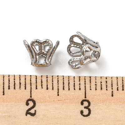 Non-Tarnish 316 Surgical Stainless Steel Bead Caps X-STAS-Q310-09B-P-1