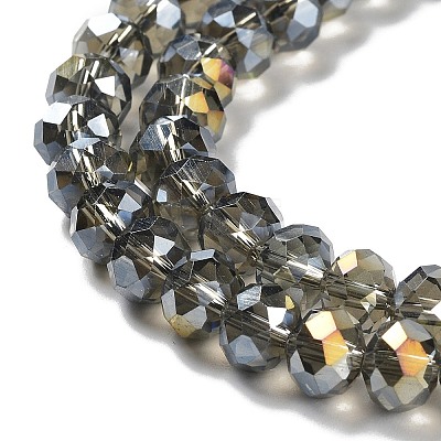 Electroplate Glass Beads Strands EGLA-A034-T1mm-B19-1