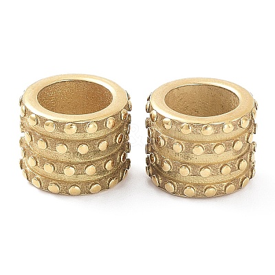 Ion Plating(IP) 304 Stainless Steel European Beads STAS-B011-10G-1