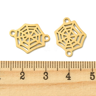201 Stainless Steel Connector Charms STAS-U003-02G-1