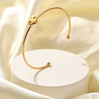 304 Stainless Steel Cuff Bangles STAS-Z108-08G-01-1