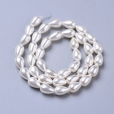 Polished Shell Pearl Beads Strands BSHE-L042-A02-1