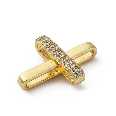 Brass Micro Pave Cubic Zirconia Pendants KK-Q070-01E-G-1
