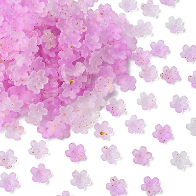 93G Frosted Acrylic Bead Caps FACR-YW0001-10G-1
