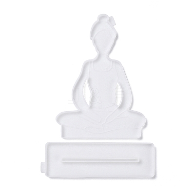 YOGA DIY Silicone Statue Molds DIY-G046-13-1
