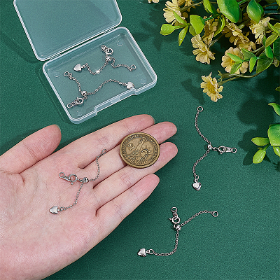5Pcs Brass End Chains FIND-PH0028-50P-1