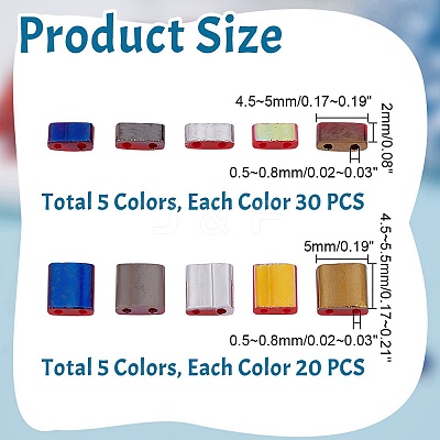 250Pcs 10 Style Electroplate Opaque Glass Seed Beads SEED-AR0001-34-1