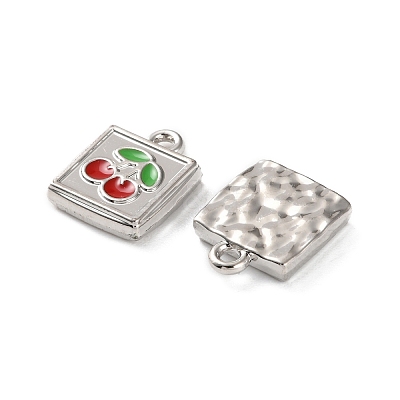 Rack Plating Alloy Enamel Pendants FIND-M038-08P-1