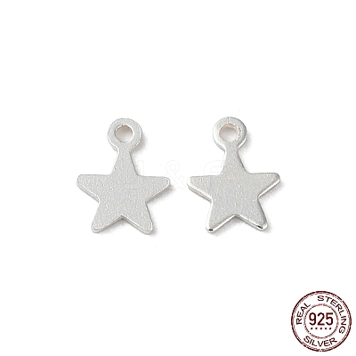 925 Sterling Silver Star Chain Extender Drops STER-P053-03S-1
