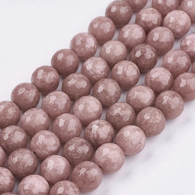 Natural White Jade Bead Strands X-G-R166-10mm-16-1