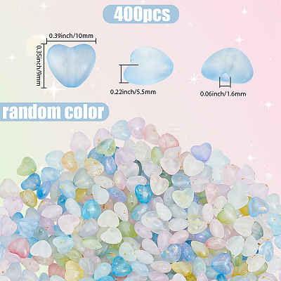 400Pcs Opaque Acrylic Beads MACR-SP0002-14A-1