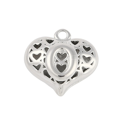 Hollow Brass Pendants for Valentine's Day KK-M289-03O-P-1