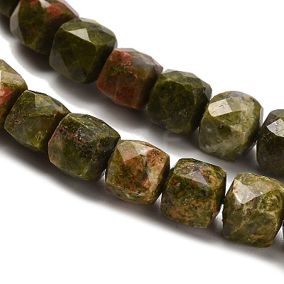 Natural Unakite Beads Strands G-H078-C03-01-1