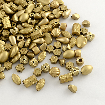 Plated Acrylic Beads MACR-R546-09-1
