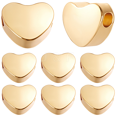 30Pcs Brass Beads KK-BBC0028-28G-1