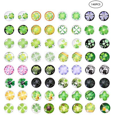 Flatback Glass Cabochons for DIY Projects GGLA-PH0004-27F-1