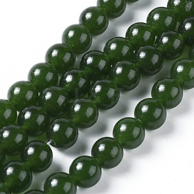 Natural White Jade Beads Strands G-G796-04C-01-1
