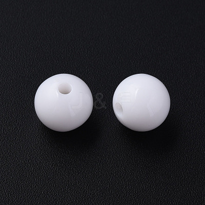 Opaque Acrylic Beads MACR-S370-C12mm-01-1
