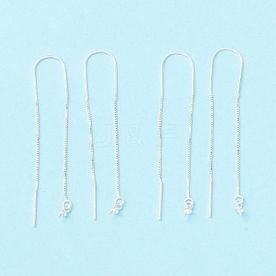 925 Sterling Silver Ear Thread with Peg Bails STER-P047-12S-1