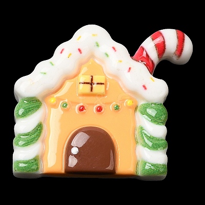 Christmas Opaque Resin Cabochons RESI-K030-02H-1