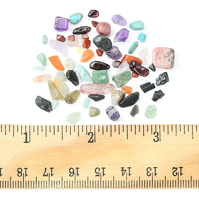 305G 15 Styles Natural Mixed Gemstone Chip Beads G-FS0005-63-1