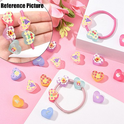 Autumn Theme Transparent Printed Acrylic European Beads MACR-XCP0001-26A-1