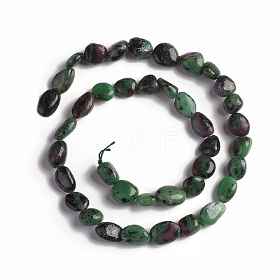 Natural Ruby in Zoisite Beads Strands G-D0002-D69-1