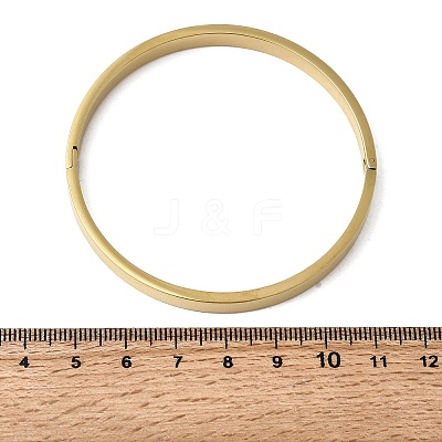 201 Stainless Steel Plain Bangles BJEW-Z151-01G-01-1