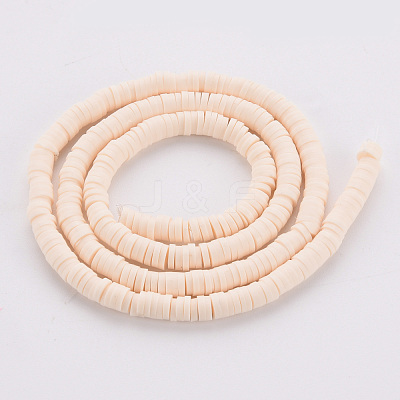 Handmade Polymer Clay Bead Strands CLAY-T002-4mm-76-1