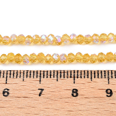 Electroplate Glass Beads Strands EGLA-A044-T2mm-L03-1